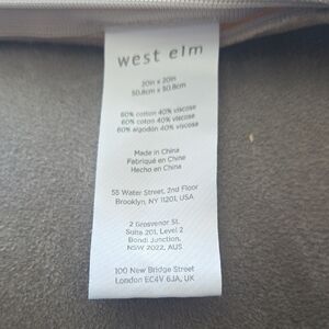 West Elm Soft Gold Cream 4 Zippered Pillow Covers 19x19 All 4 Included In Price